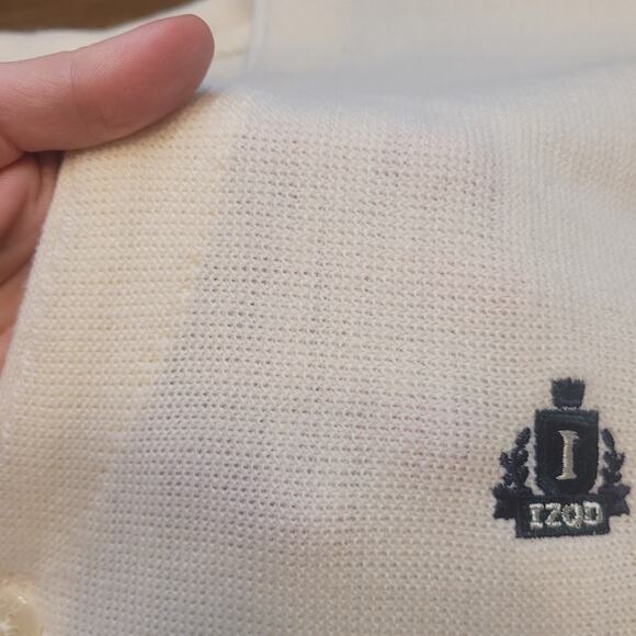 🧶 VTG IZOD 90s Grandpa Core Cardigan Sweater – XL – Ivory Knit – Made in USA - Picture 8 of 8